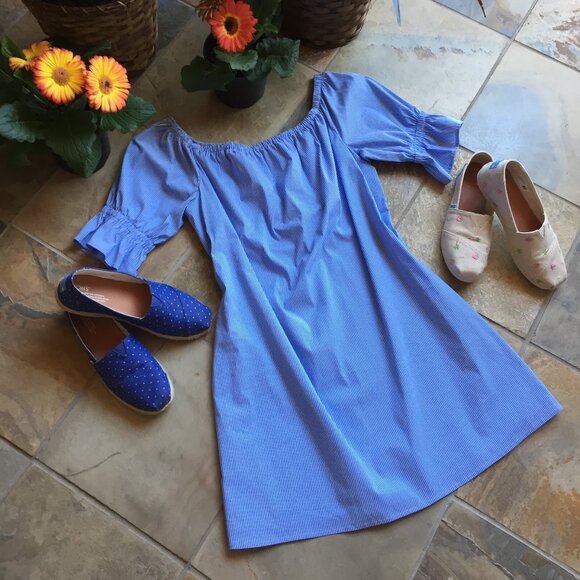 1. State Off-Shoulder Peasant-Style Boho Dress (NEW) - Picture 2 of 12